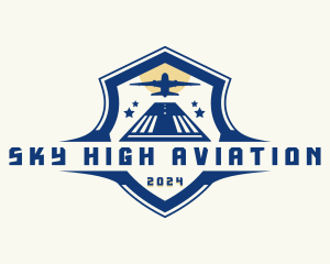 Aviation - Aviation Shield Airplane logo design