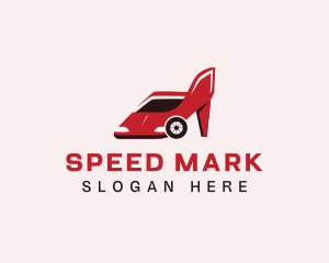 Car Lady Shoes logo design