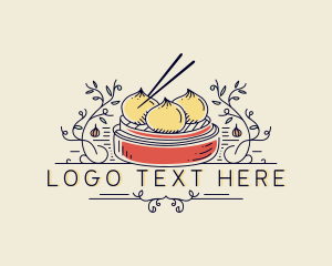 Steamed - Dumpling Cuisine Restaurant logo design