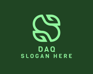 Organic Green Letter S Logo