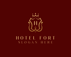 Regal Hotel Shield logo design