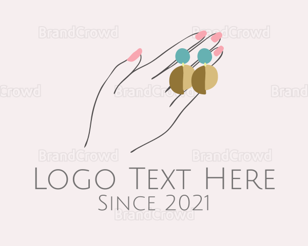 Jewelry Earring Hand Logo
