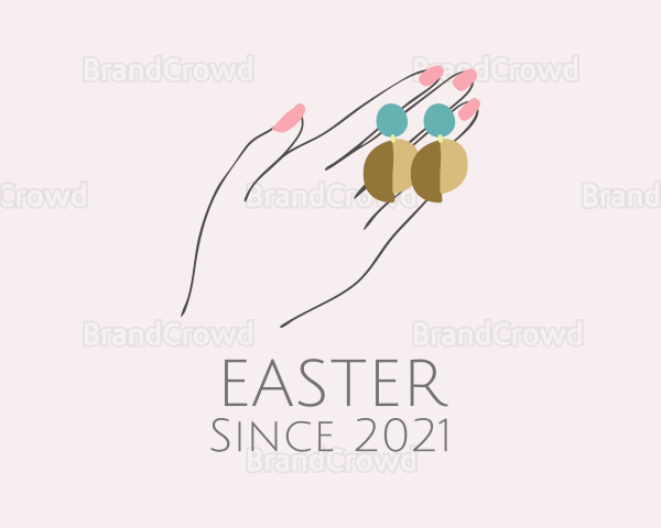 Jewelry Earring Hand Logo