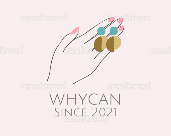 Jewelry Earring Hand Logo