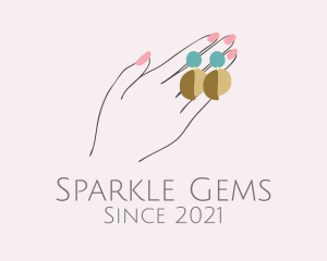 Earrings - Jewelry Earring Hand logo design
