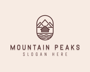 Himalayas - Mountain Camping Cabin logo design