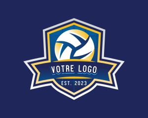 Volleyball Sports League Logo