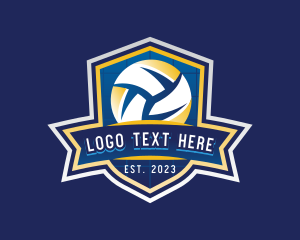 Coach - Volleyball Sports League logo design