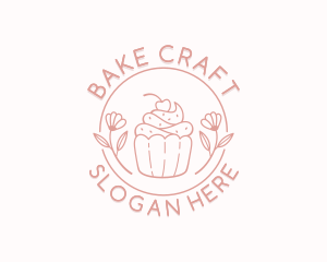 Sweet Cupcake Dessert logo design