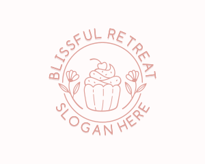 Food Blog - Sweet Cupcake Dessert logo design
