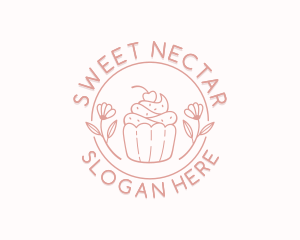 Sweet Cupcake Dessert logo design