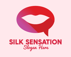 Sensual - Sexy Adult Lips Chat logo design