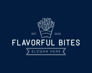Tasty - Minimal French Fries logo design