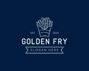 Minimal French Fries logo design