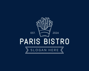 Minimal French Fries logo design