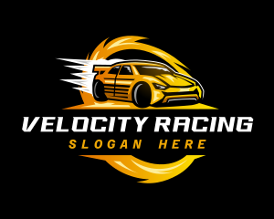 Racing car Automobile logo design