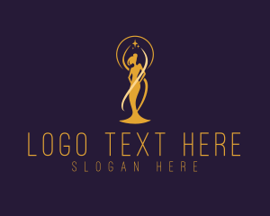 Pageant - Feminine Gown Pageantry logo design
