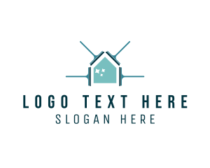 Teal - Housekeeper Vacuum Cleaning logo design