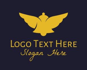 High Class - Golden Bell Wing logo design