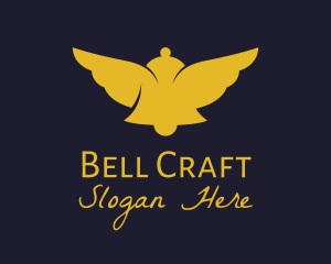 Bell - Golden Bell Wing logo design