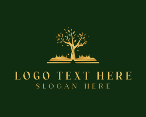 Book - Tree Book Tutor logo design