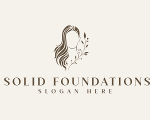 Model - Floral Beauty Hair logo design
