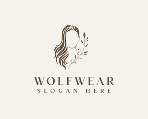 Organic - Floral Beauty Hair logo design