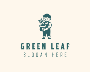 Evergreen - Lawn Gardener Landscaping logo design