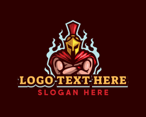 Muscle - Spartan Warrior Fitness logo design