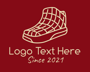 Shoes - Minimalist Grid Sneakers logo design