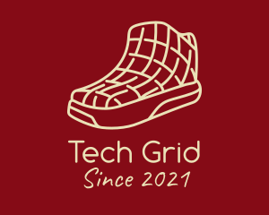 Grid - Minimalist Grid Sneakers logo design
