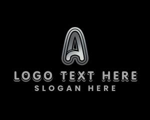 Metallic - Industrial Company Letter A logo design