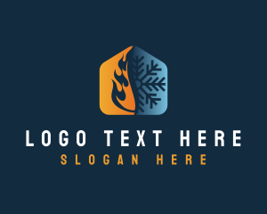 Fire - Industrial Fire Ice logo design