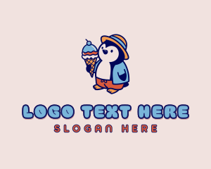 Hat - Penguin Sundae Bistro logo design