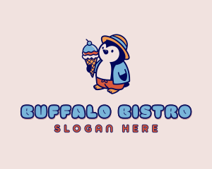 Penguin Sundae Bistro logo design