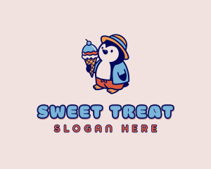 Sundae - Penguin Sundae Bistro logo design