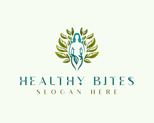 Nature Wellness Woman logo design