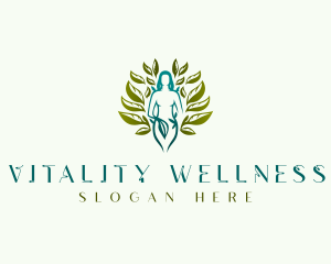 Nature Wellness Woman logo design