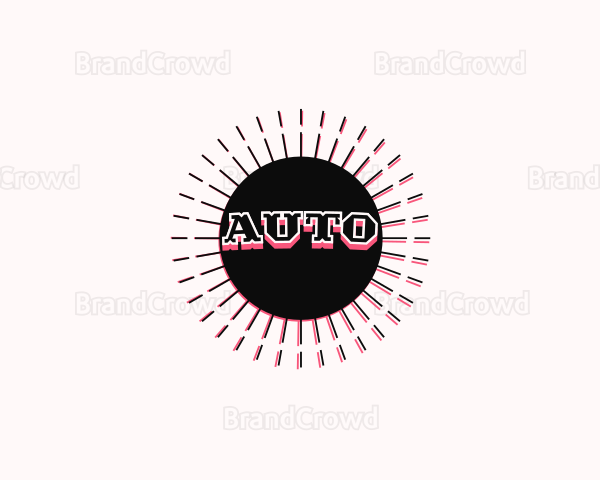 Retro Rodeo Sunrays Business Logo