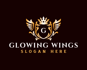 Premium Crown Wings logo design