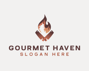 BBQ Chicken Restaurant logo design