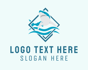 Shark Diving Aquarium  Logo