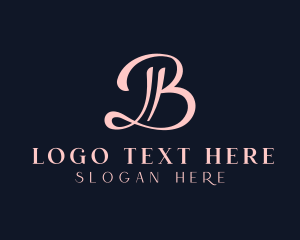 Wedding Planner - Stylish Salon Letter B logo design
