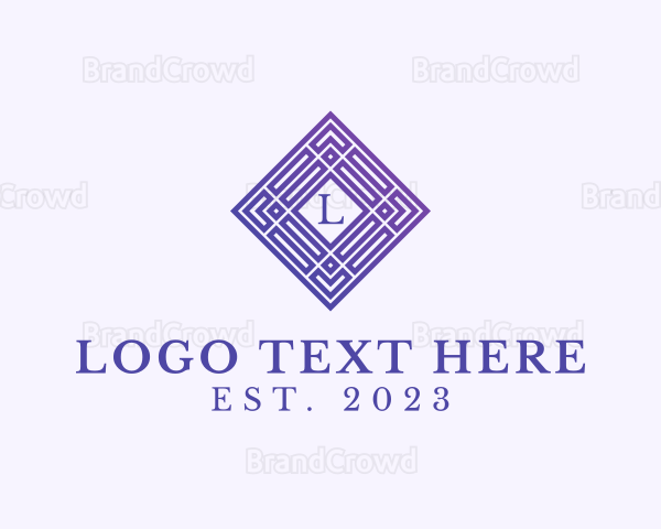 Geometric Art Deco Studio Logo