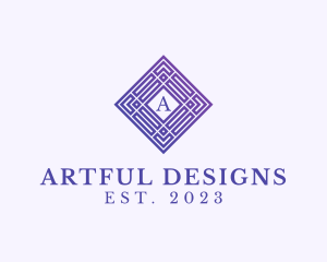 Geometric Art Deco Studio logo design