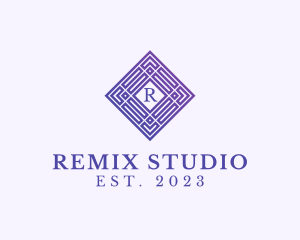 Geometric Art Deco Studio logo design