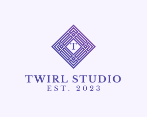 Geometric Art Deco Studio logo design