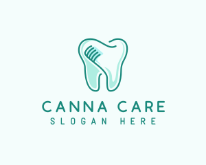 Dental Care Toothbrush logo design