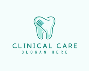 Dental Care Toothbrush logo design