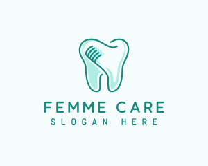 Dental Care Toothbrush logo design